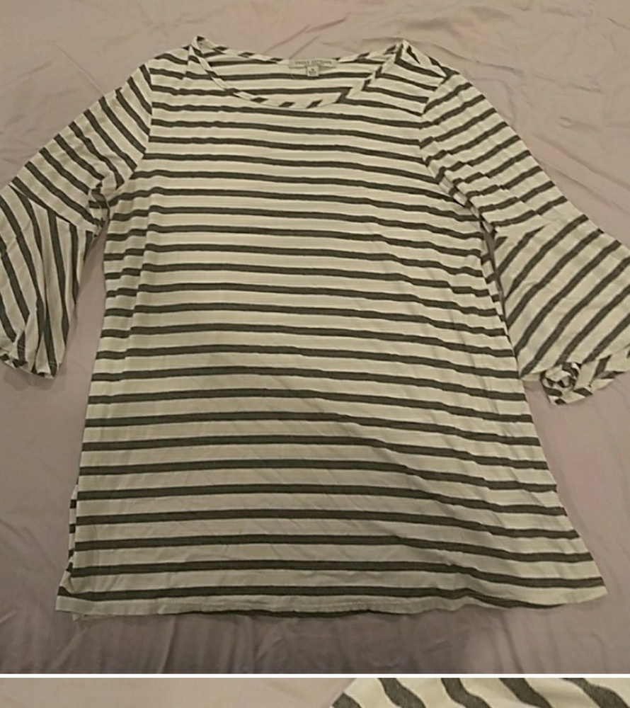 On Hold. Stripe blouse.